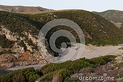Sardinia: Cala Domestica Stock Photo