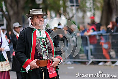 Sardinian man at Saint Efisio Feast festival in Cagliari Editorial Stock Photo