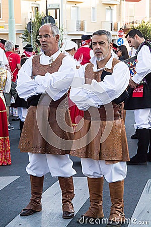 Sardinian traditional costume Editorial Stock Photo