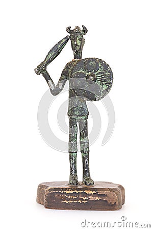 Sardinian warrior statue reproduction Stock Photo