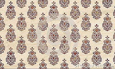 Saree Patterns , Traditional Rajasthani saree pattern Stock Photo