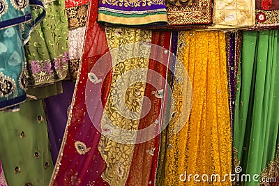 Sari fabric Editorial Stock Photo