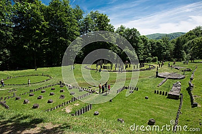 Sarmisegetusa Regia Fortress Editorial Stock Photo