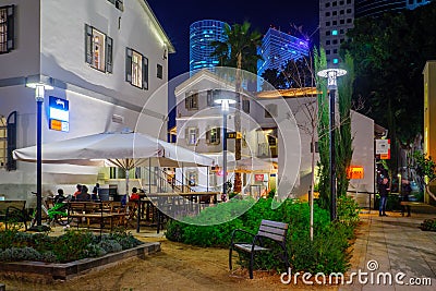 Sarona Compound, Tel-Aviv Editorial Stock Photo