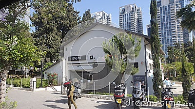 Sarona neibourhood in center urban tel-aviv israel Editorial Stock Photo