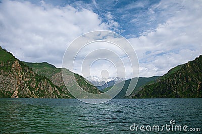 Sary Chelek lake, Jalal Abad region, Kyrgyzstan, Central Asia Stock Photo