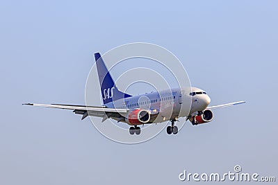 SAS Boeing 737 Editorial Stock Photo