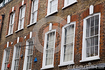 Sash windows Stock Photo