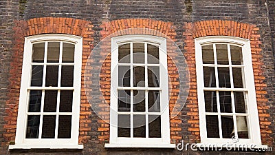 Sash windows Stock Photo