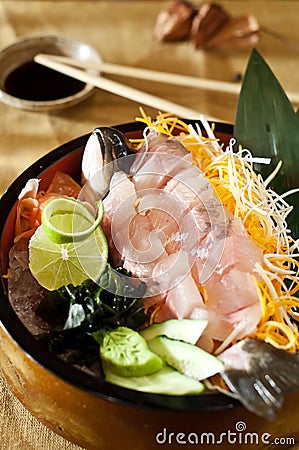 Sashimi trout, asian japaniese food Stock Photo