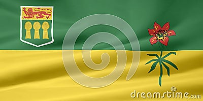 Saskatchewan Flag Stock Photo