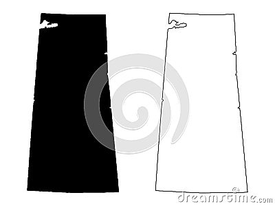 Saskatchewan Province and Territory of Canada Map. Black Illustration and Outline. Isolated on a White Background. EPS Vector Vector Illustration