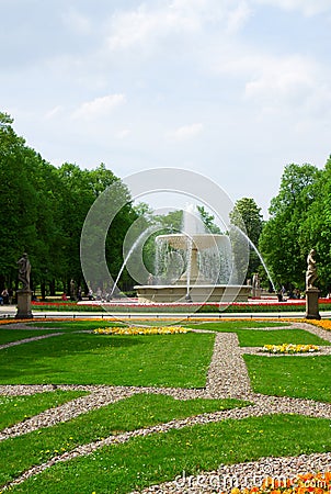 Saski park, Warsaw Stock Photo