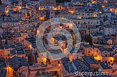 Sasso Barisano - Matera Stock Photo