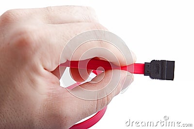 SATA cable Stock Photo