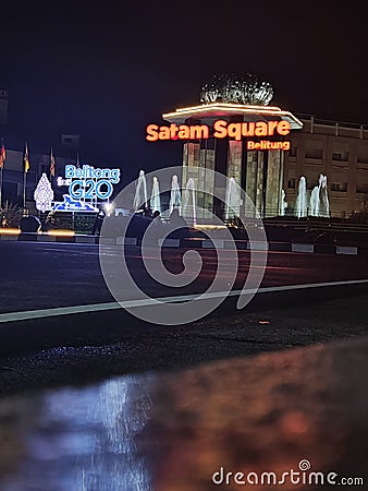 Satam square belitong laskar pelangi Editorial Stock Photo