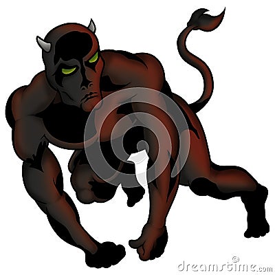 Satan Cartoon Illustration