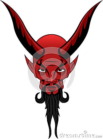 Satan Tattoo Vector Illustration