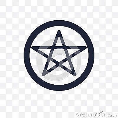 Satanism transparent icon. Satanism symbol design from Religion Vector Illustration