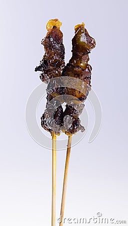 Satay. Asian cuisine - Satay on background Stock Photo