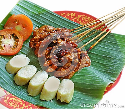 Sate indonesian legendary food Stock Photo