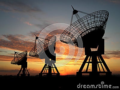 Satelite Dishes Stock Photo