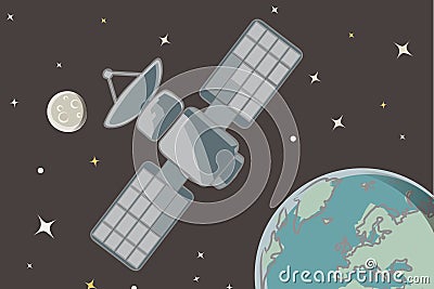 Satellite vector Vector Illustration