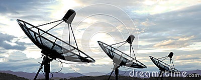 Satellite dish Stock Photo