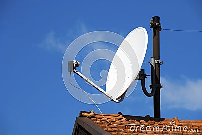 Satellite dish Stock Photo