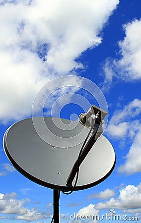 Satellite dish antenna Stock Photo