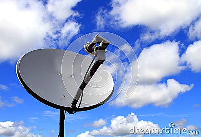 Satellite dish antenna Stock Photo