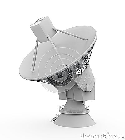 Satellite Dish Antenna Stock Photo