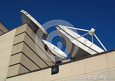 Satellite Dishes Stock Photo