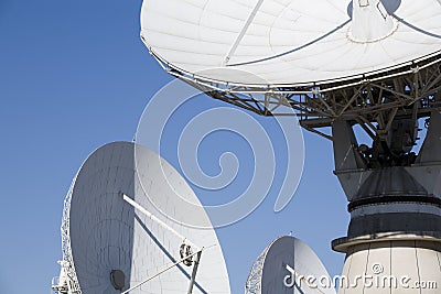 Satellite dishes Stock Photo