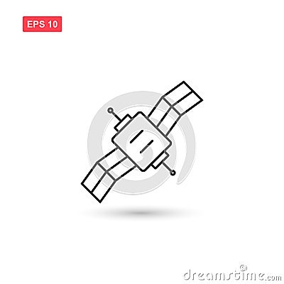 Satellite icon vector design isolated 8 Vector Illustration