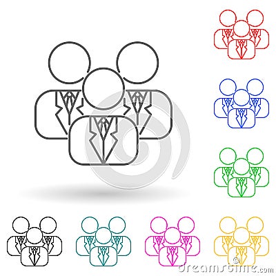 satellite multi color style icon. Simple thin line, outline vector of media icons for ui and ux, website or mobile application Stock Photo