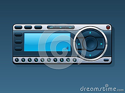 Satellite Radio 2 Vector Illustration