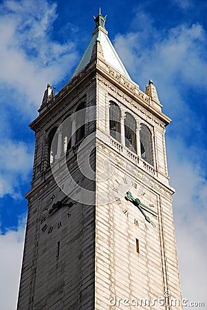 The Sather Campanile, University of California, Berkeley Editorial Stock Photo