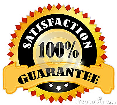 Satisfaction guarantee Stock Photo