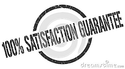 100% satisfaction guarantee stamp Vector Illustration