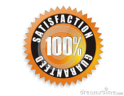 Satisfaction Guaranteed 100% Stock Photo