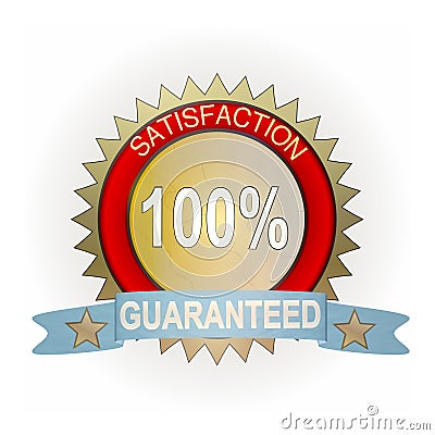 Satisfaction Guaranteed Stock Photo