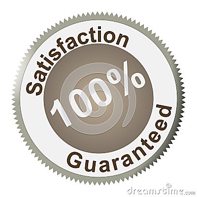 Satisfaction Guaranteed Stock Photo