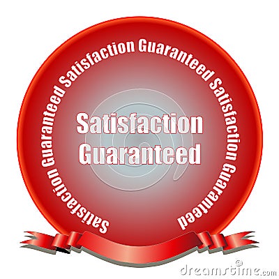 Satisfaction Guaranteed Cartoon Illustration