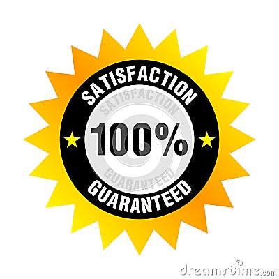 Satisfaction Guaranteed Vector Illustration