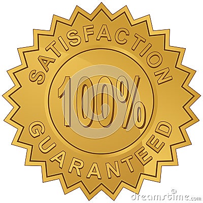 Satisfaction Guaranteed Vector Illustration