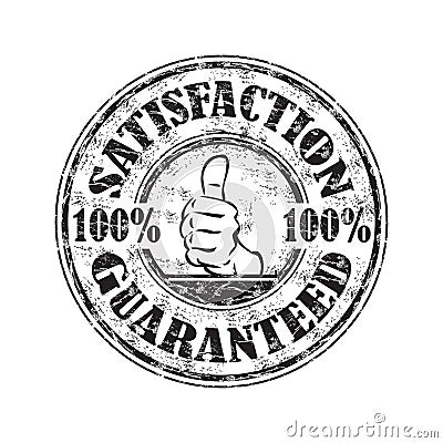 Satisfaction guaranteed stamp Vector Illustration