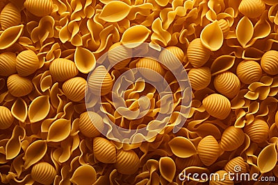 Satisfying Macaroni pasta food. Generate Ai Stock Photo