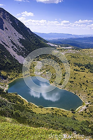 Satorsko lake - in the western regions of Bosnia Stock Photo