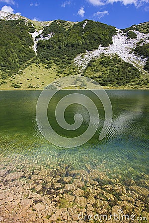 Satorsko lake - in the western regions of Bosnia Stock Photo